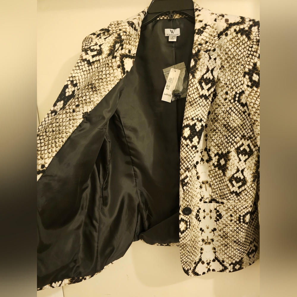 Worthington Modern Fit Python Snake Print Shorts … - image 2